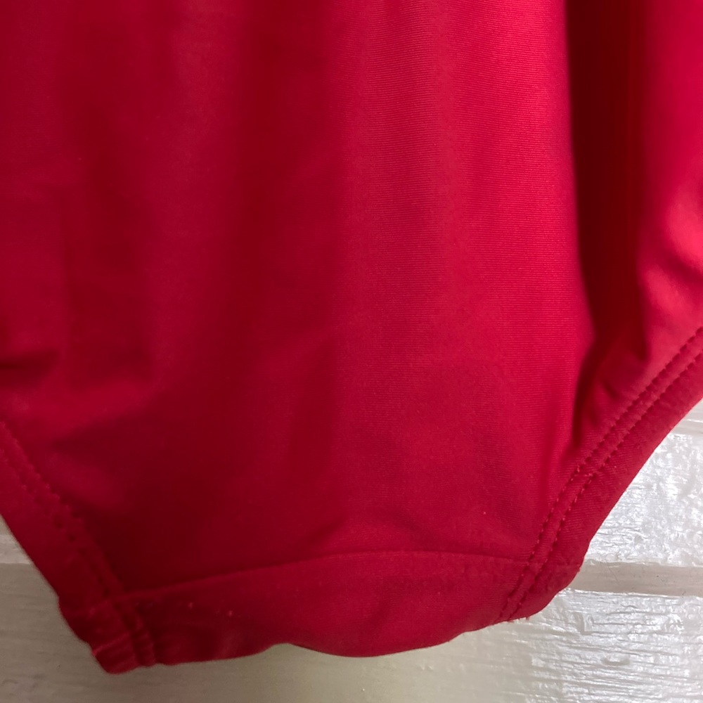 Kona Sol Ruffle Red One-Piece - Picture 2 of 8